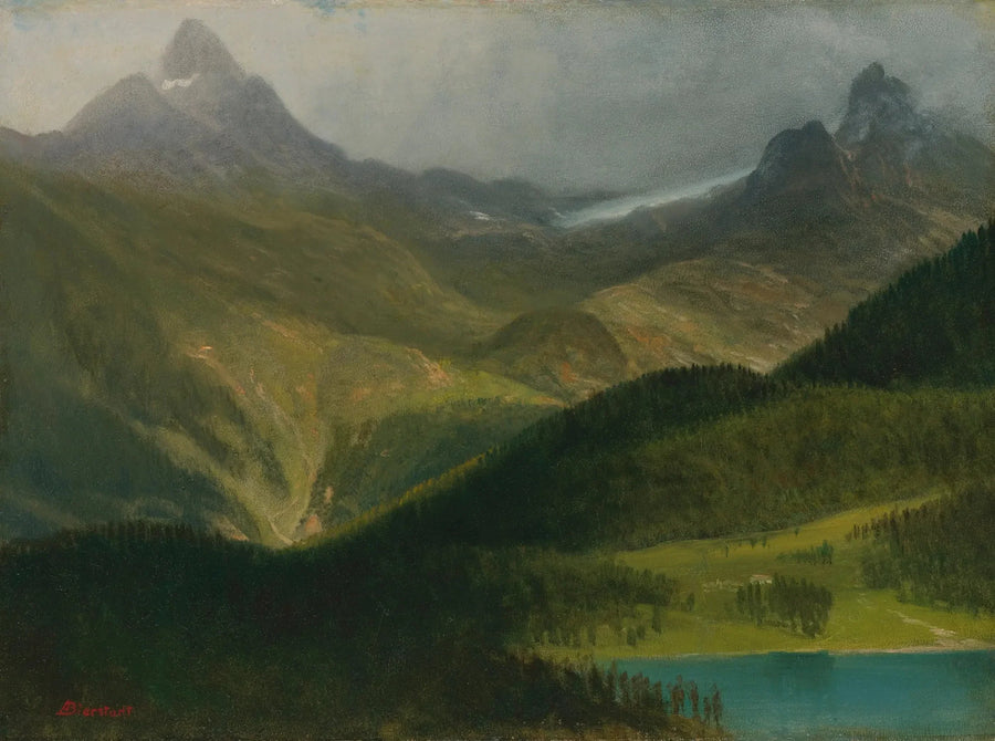 Górski krajobraz - Albert Bierstadt