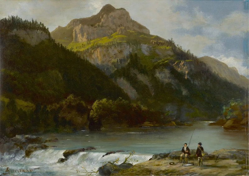 Górski krajobraz - Albert Bierstadt