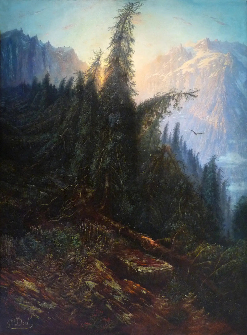 Pejzaż górski - Gustave Doré