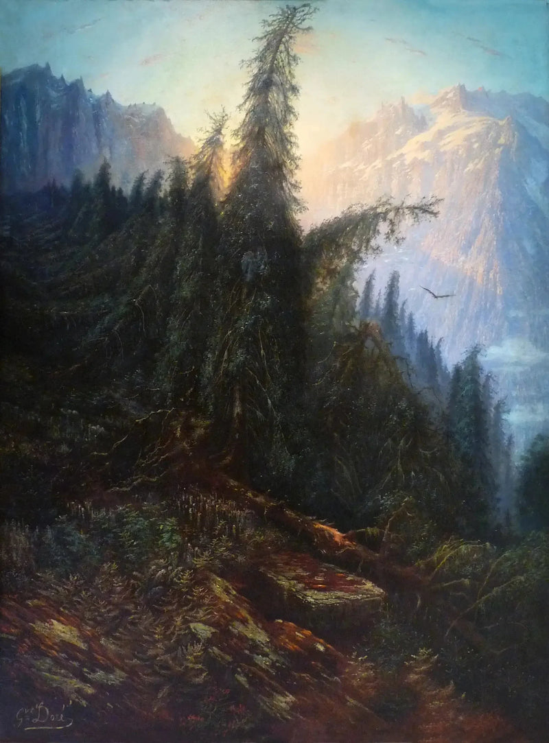 Pejzaż górski - Gustave Doré