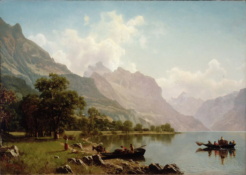 Szwajcarski pejzaż górski - Albert Bierstadt