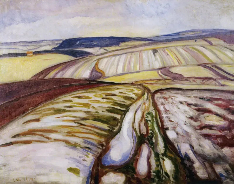 Krajobraz śnieżny, Turyngia - Edvard Munch
