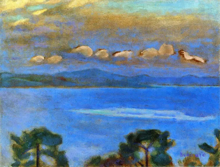 Krajobraz nocny, Zatoka Saint-Tropez - Pierre Bonnard