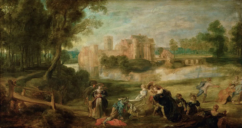 Pejzaż parkowy z wesołą kompanią - Peter Paul Rubens