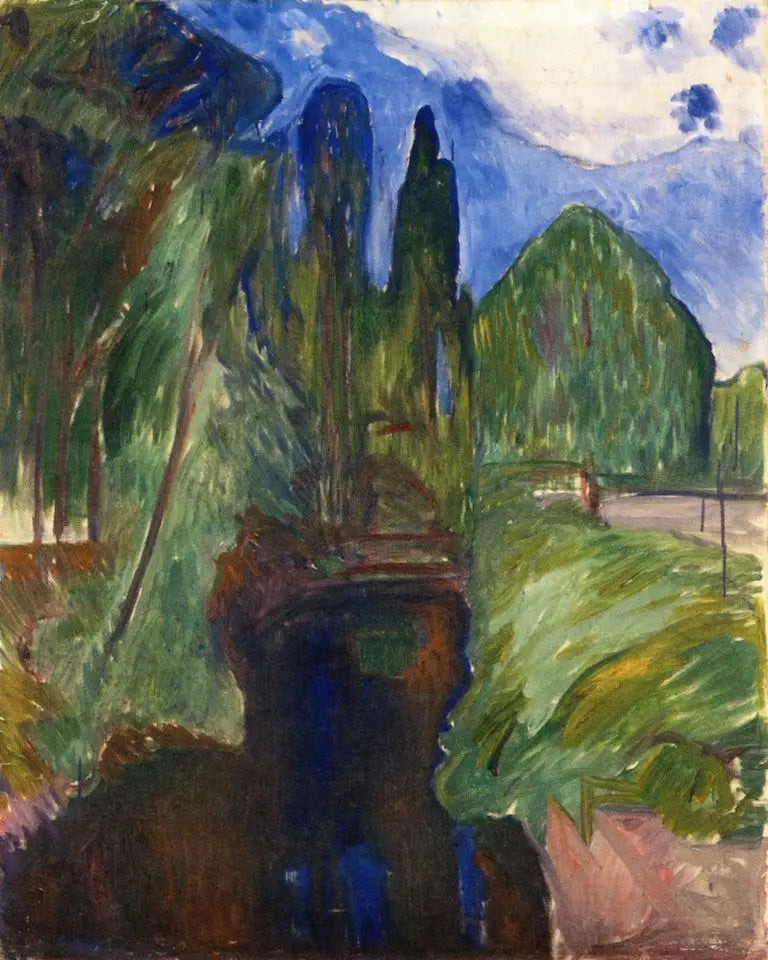 Krajobraz parku - Edvard Munch