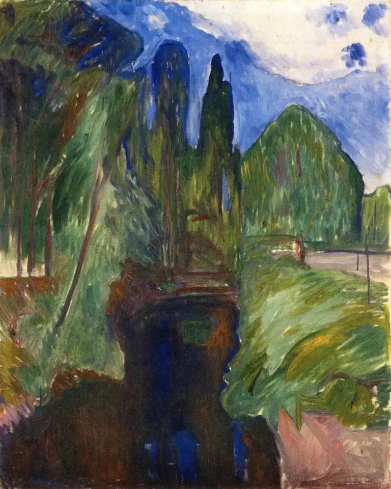 Krajobraz parku - Edvard Munch