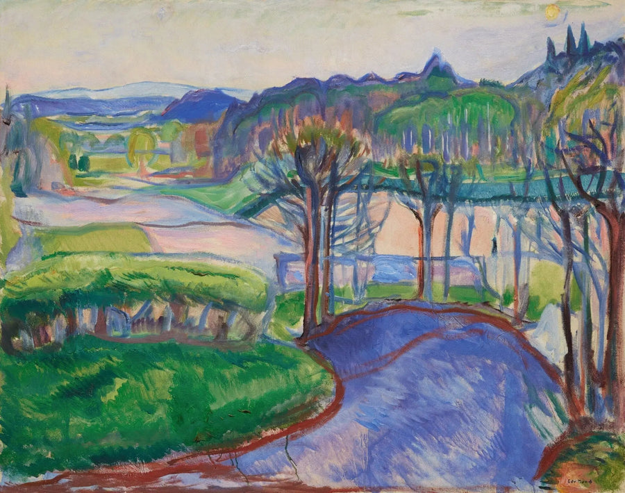 Wiosenny krajobraz - Edvard Munch