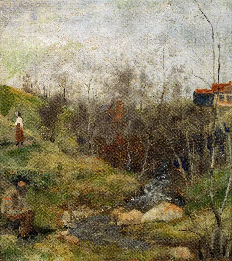 Wiosenny krajobraz - Edvard Munch