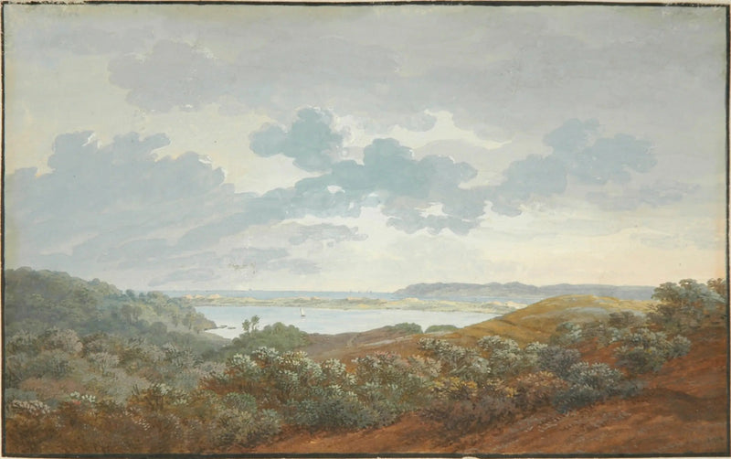 Krajobraz Rügen z zatoką - Caspar David Friedrich