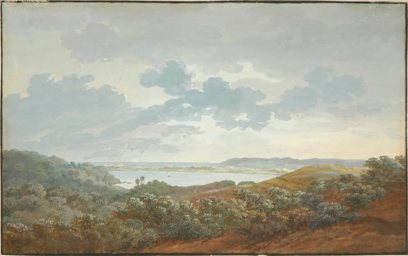 Krajobraz Rügen z zatoką - Caspar David Friedrich