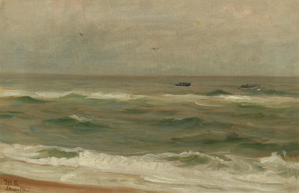 Paysage de Skagen. - Michael Peter Ancher image 1 copie de tableau peinte à la main