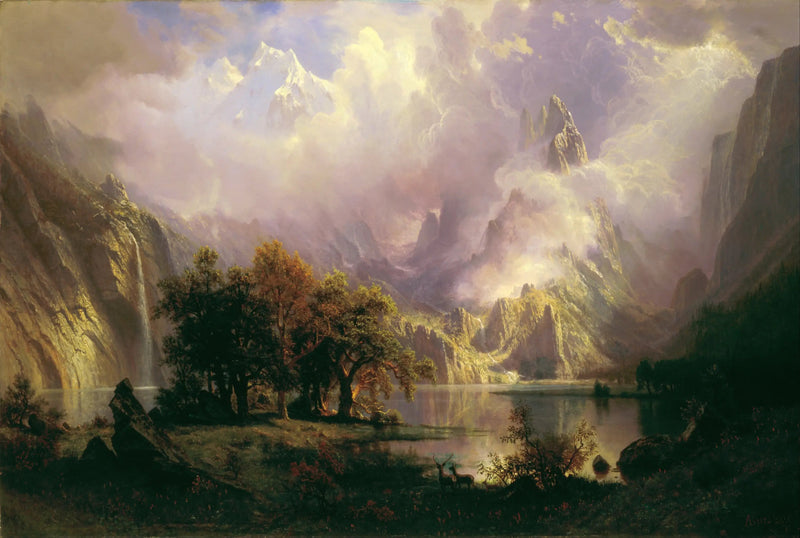 Pejzaż Gór Skalistych - Albert Bierstadt