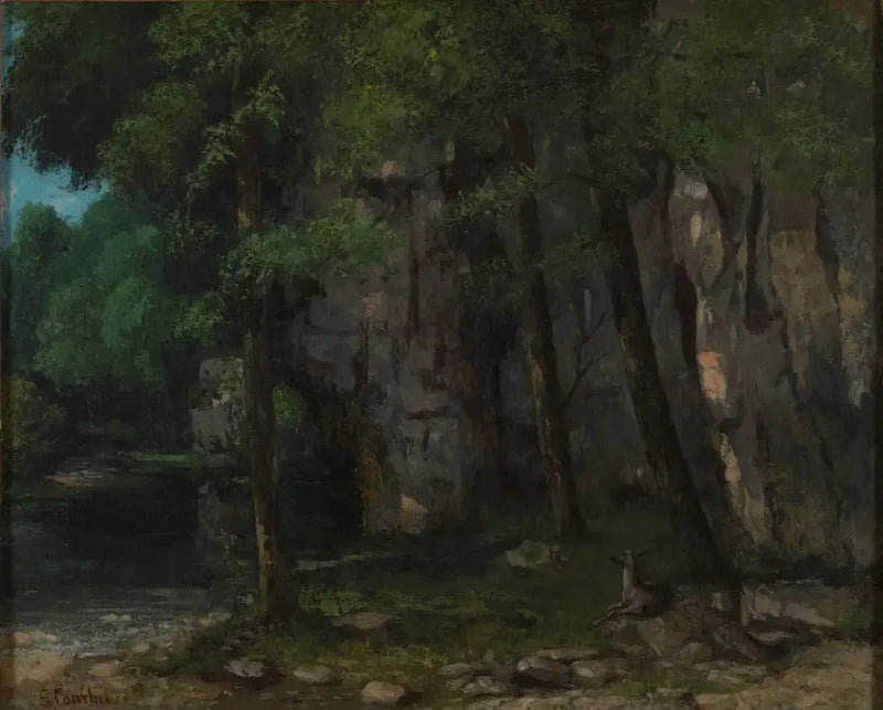 Pejzaż Jury - Gustave Courbet