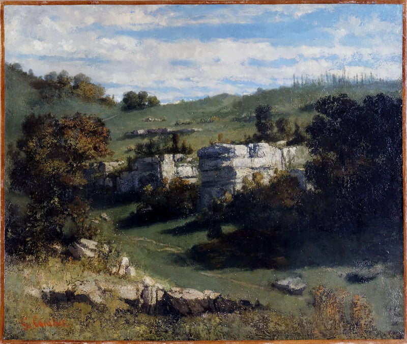 Pejzaż Jury - Gustave Courbet