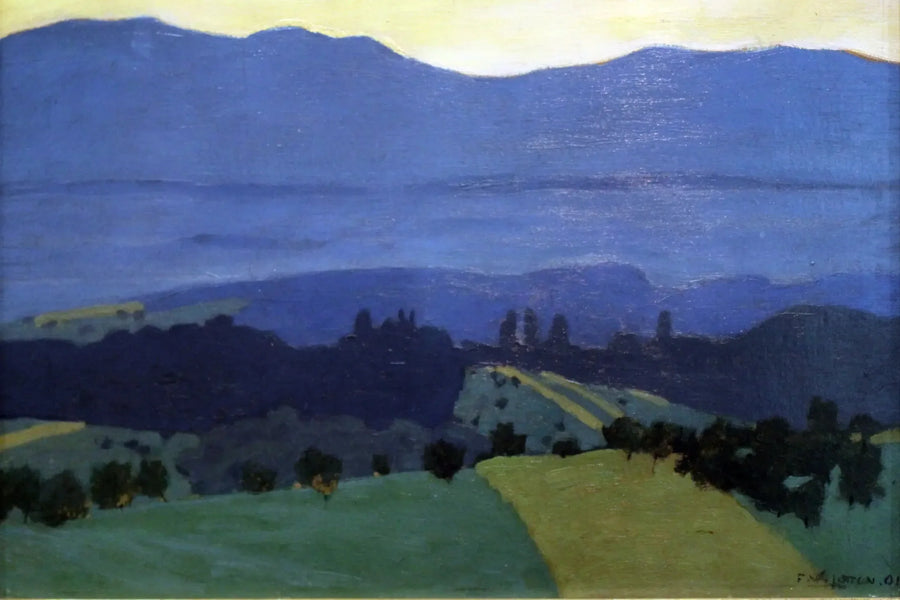 Pejzaż Jury w pobliżu Romanel - Félix Vallotton