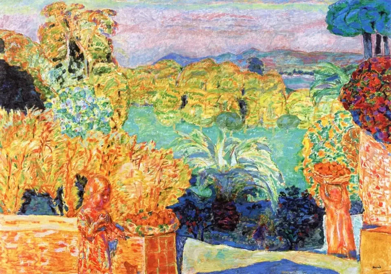 Krajobraz z Południa i dwoje dzieci - Pierre Bonnard