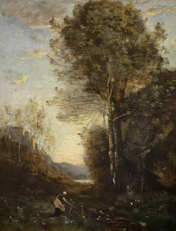 Pejzaż wieczorny - Jean-Baptiste Camille Corot
