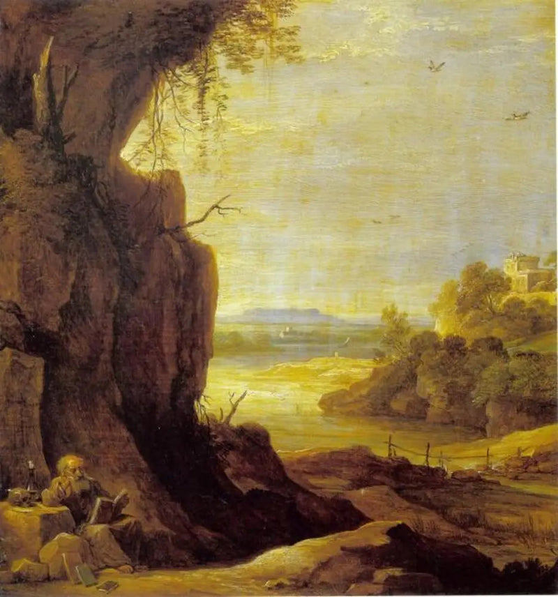Pejzaż południowy z świętym Antonim pustelnikiem - David Teniers młodszy