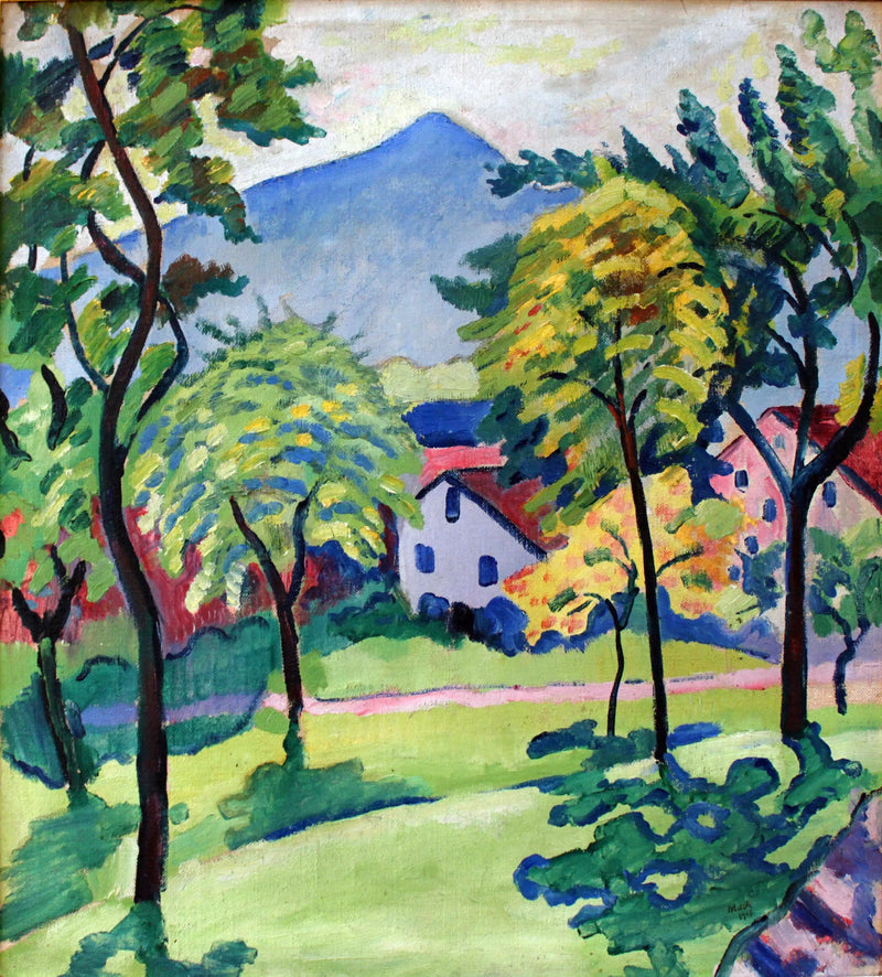 Krajobraz Tegernsee - August Macke