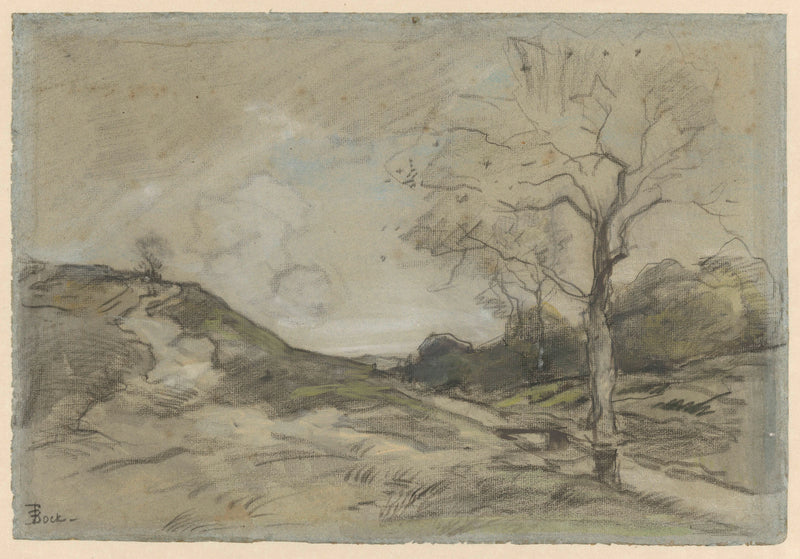 Paysage de dunes - Théophile de Bock