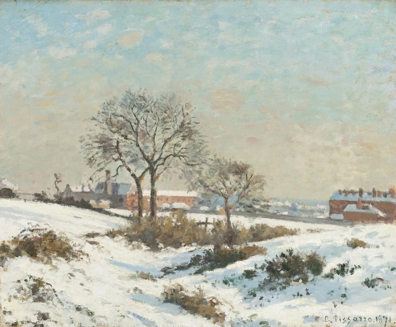 Zimowy krajobraz w South Norwood - Camille Pissarro