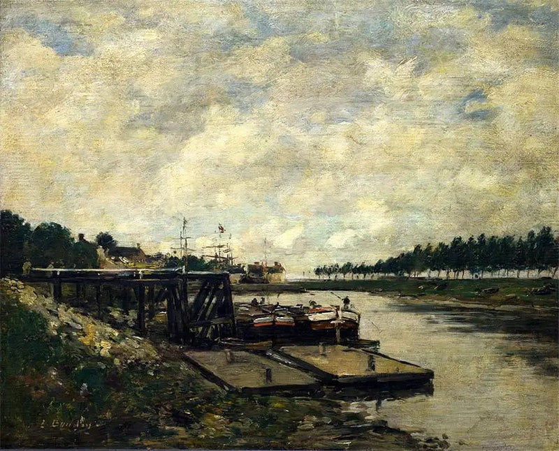 Krajobraz rzeczny - Eugène Boudin