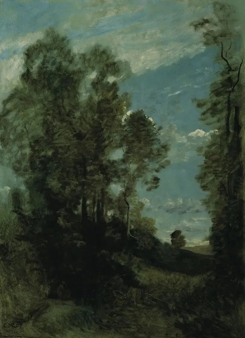 Pejzaż leśny (rano) - Jean-Baptiste Camille Corot