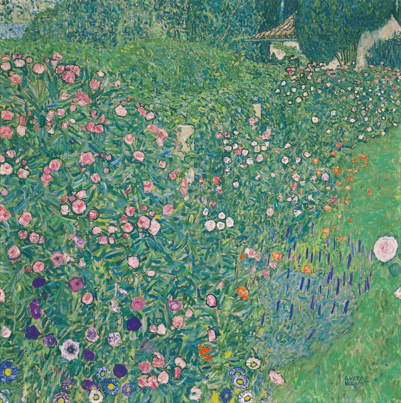 Włoski krajobraz ogrodowy - Gustav Klimt