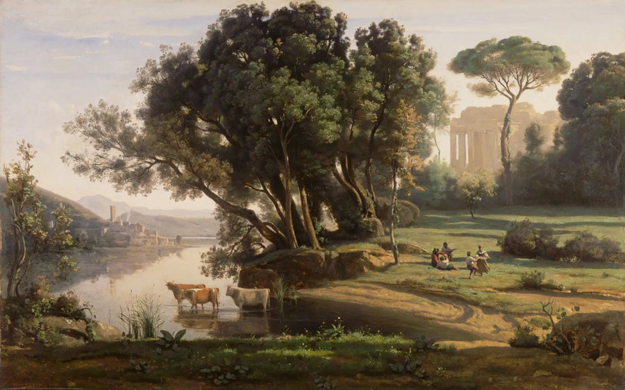 Włoski pejzaż - Jean-Baptiste Camille Corot