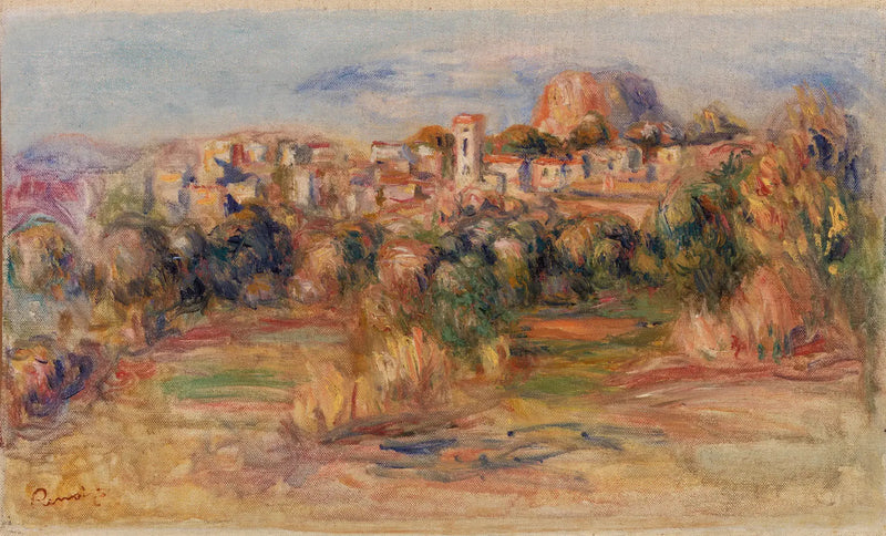 Krajobraz, La Gaude (Krajobraz, La Gaude) - Pierre-Auguste Renoir