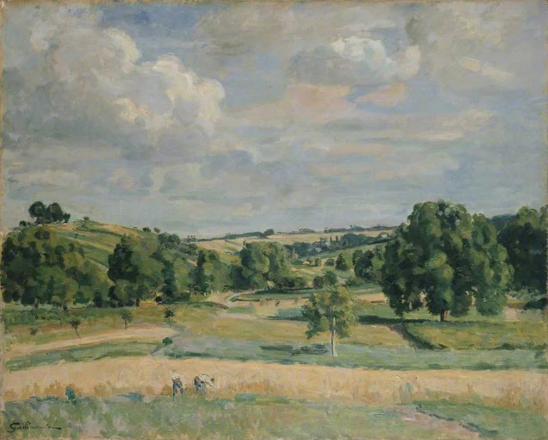 Pejzaż: Okres zbiorów w dolinie Sommy - Armand Guillaumin
