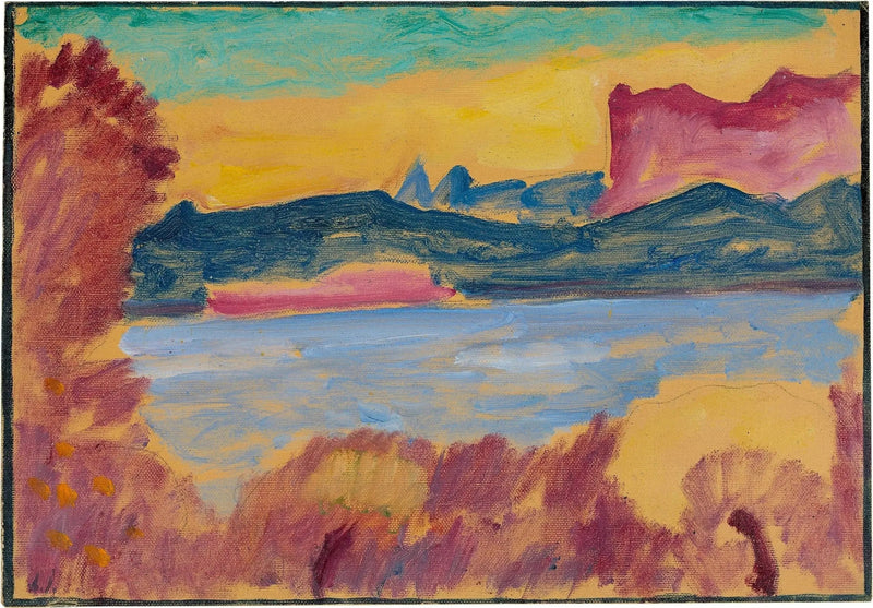 Pejzaż, Jezioro Genewskie - Aleksiej von Jawlensky