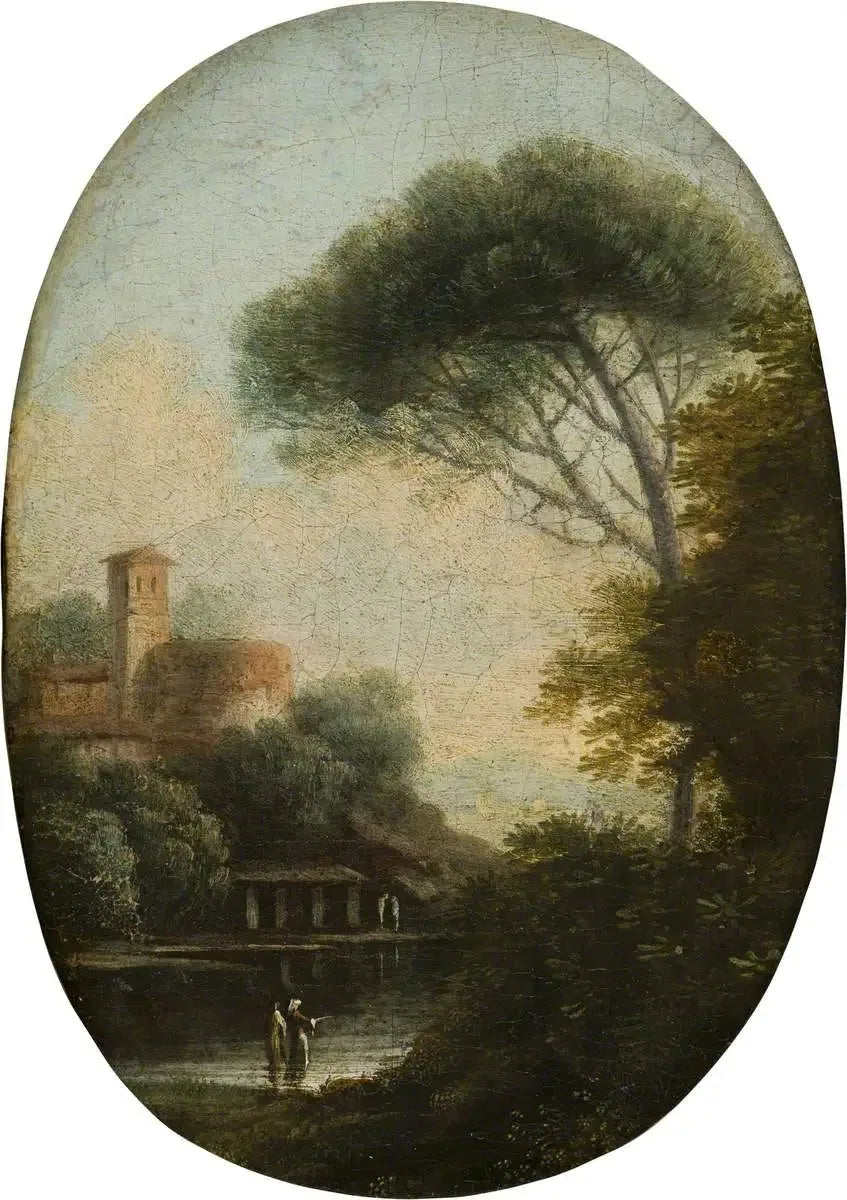 Pejzaż jeziorny z lasem - Claude Lorrain