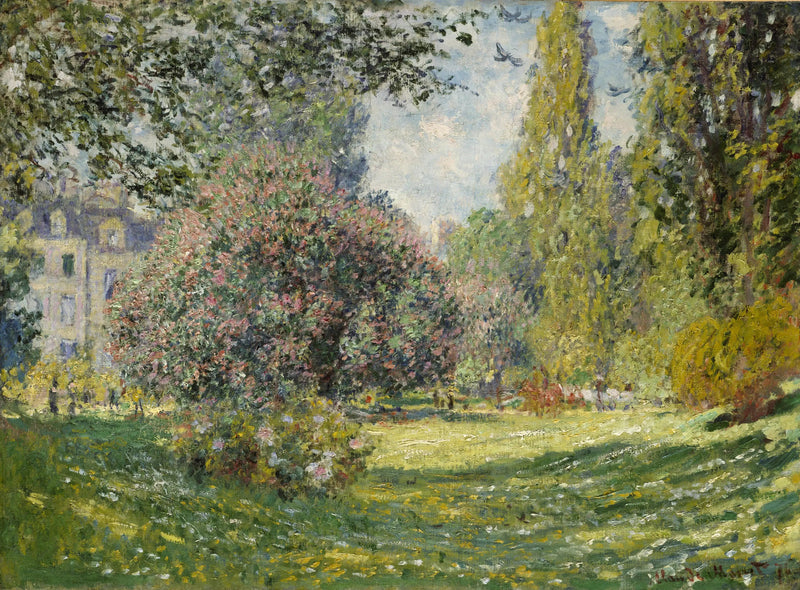Pejzaż: Park Monceau - Claude Monet