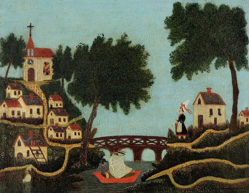 Pejzaż, most - Henri Rousseau