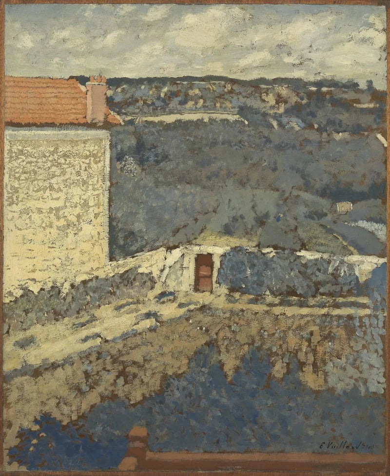 Pejzaż - Dom po lewej stronie - Édouard Vuillard
