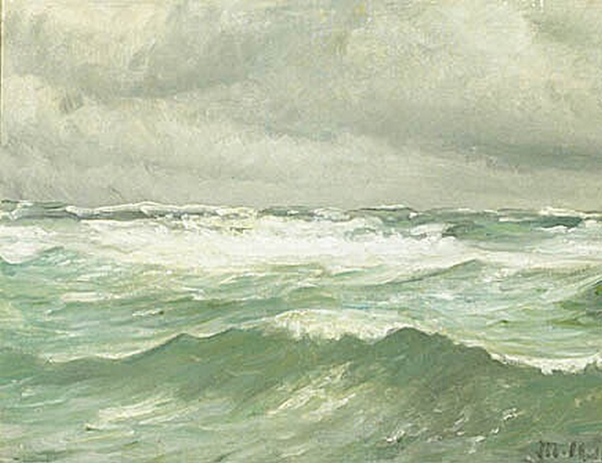 Paysage marin. - Michael Peter Ancher image 1 reproduction d’œuvre d’art à l’huile