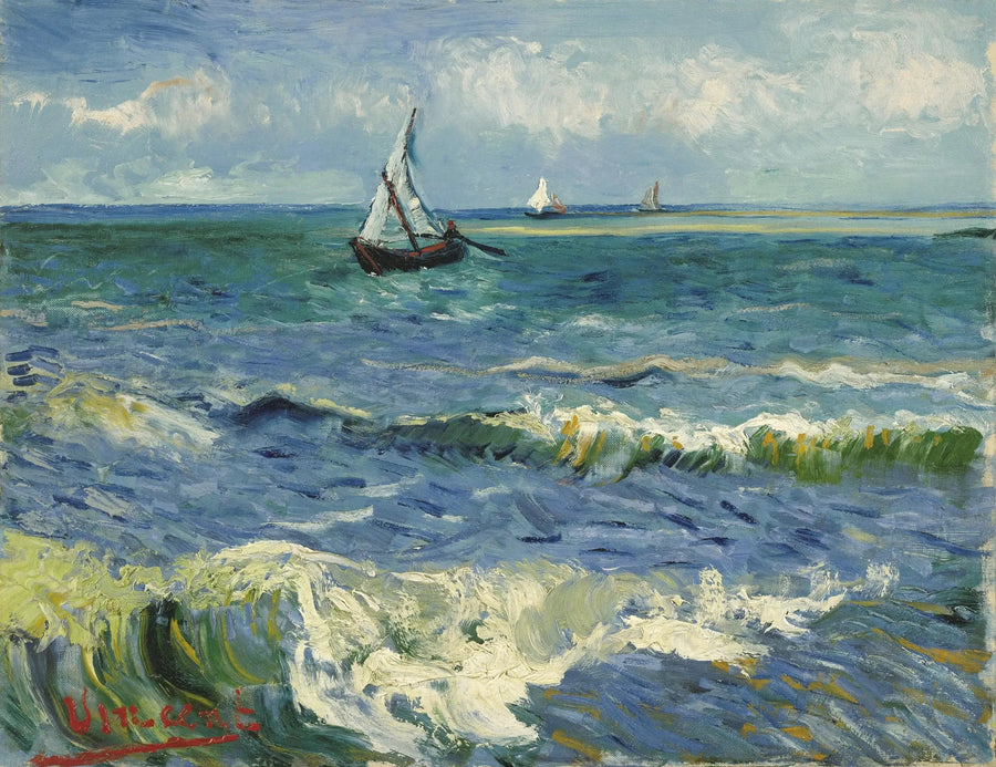 Morski krajobraz w pobliżu Saintes-Maries-de-la-Mer - Vincent van Gogh