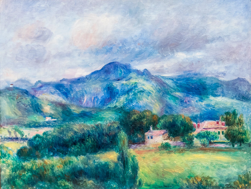 Krajobraz z górą - Pierre-Auguste Renoir