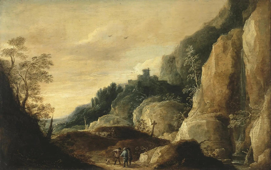 Górski krajobraz - David Teniers młodszy