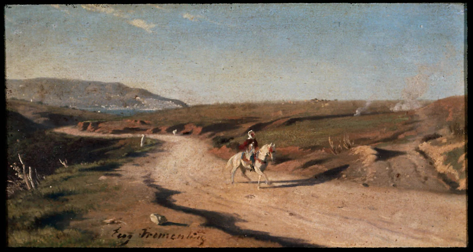 Paysage nord-africain - Eugène Fromentin image 1 copie peinte à la main à l’huile