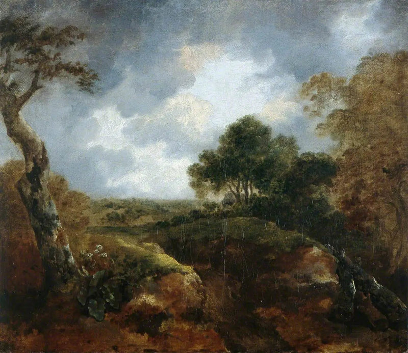 Otwarte krajobrazy na skraju lasu - Thomas Gainsborough