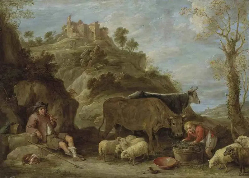 Pejzaż wiejski - David Teniers Młodszy