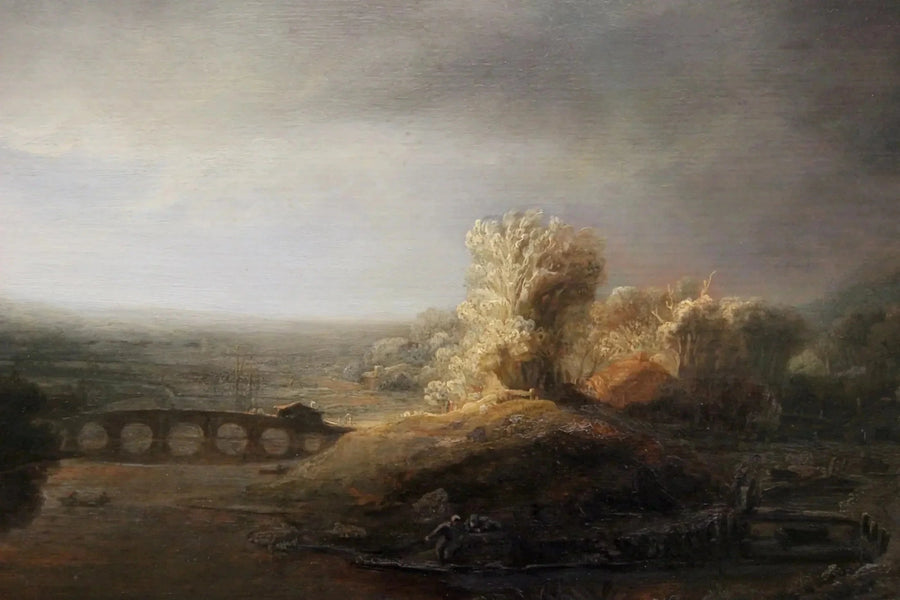 Krajobraz z siedmioma łukami - Rembrandt