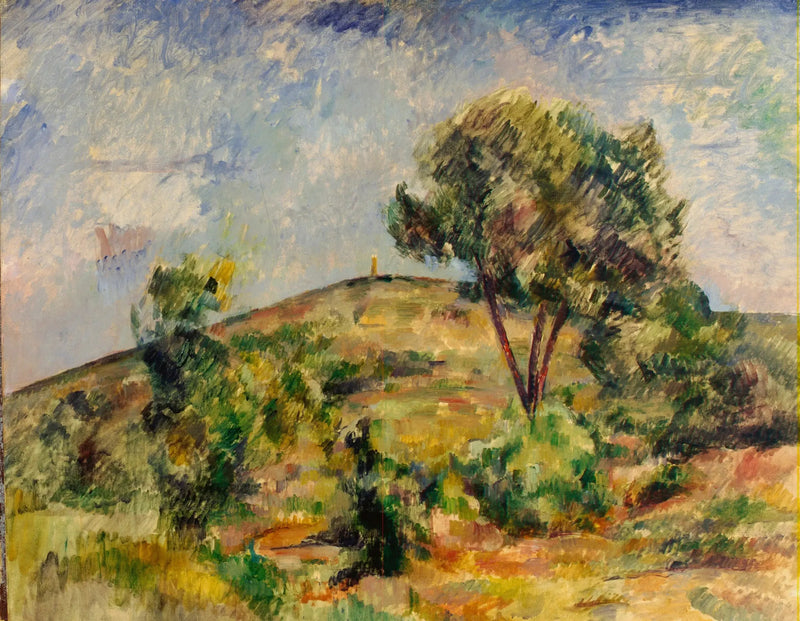 Krajobraz w pobliżu Aix z wieżą Cezara - Paul Cézanne