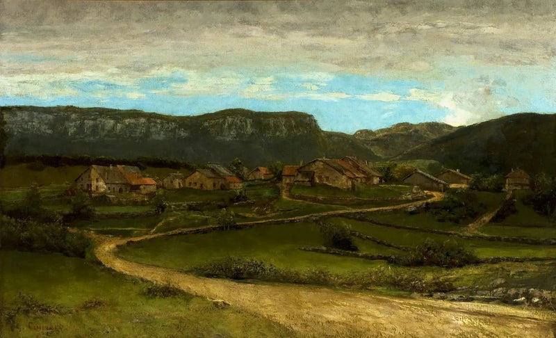 Pejzaż w pobliżu Ornans. - Gustave Courbet