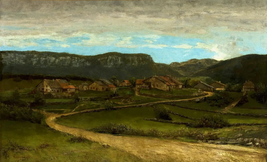 Pejzaż w pobliżu Ornans. - Gustave Courbet