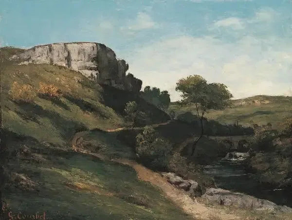 Pejzaż w pobliżu Maisières - Gustave Courbet