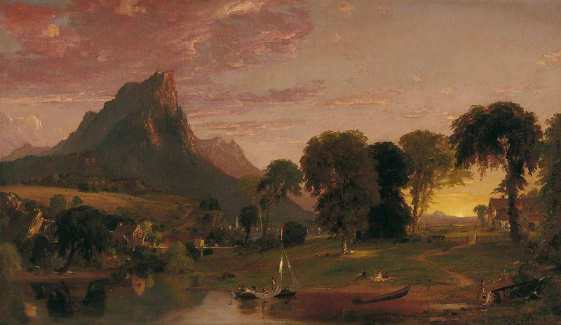Pejzaż w pobliżu Sherburne, hrabstwo Chenango, Nowy Jork - Jasper Francis Cropsey