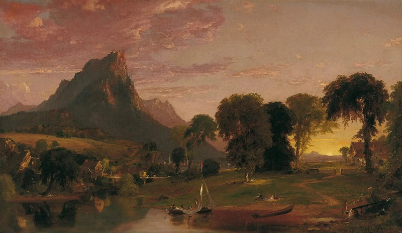 Pejzaż w pobliżu Sherburne, hrabstwo Chenango, Nowy Jork - Jasper Francis Cropsey